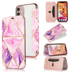 Custodia portafoglio in pelle PU con slot carte per iPhone 12 Pro