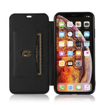 Custodia portafoglio in pelle PU con supporto per iPhone XS Max