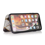 Custodia portafoglio in pelle PU con supporto per iPhone XS Max
