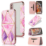 Custodia portafoglio in pelle PU con supporto per iPhone XS Max