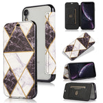 Custodia portafoglio in pelle PU con supporto per iPhone XS Max