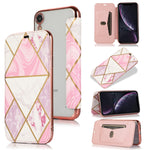 Custodia portafoglio in pelle PU con supporto per iPhone XS Max