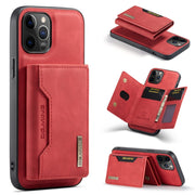 DG.MING M2 Series 3-Fold Multi Card Bag + Cover posteriore magnetica Custodia antiurto con funzione portafoglio e supporto, For iPhone 12 mini, For iPhone 12 / 12 Pro, For iPhone 12 Pro Max
