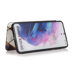 Custodia in pelle a conchiglia orizzontale PU + TPU con placcatura abbronzante con supporto e slot per schede, For Samsung Galaxy S21+ 5G, For Samsung Galaxy S21 5G, For Samsung Galaxy S20 FE, For Samsung Galaxy S20+, For Samsung Galaxy Note9          ...