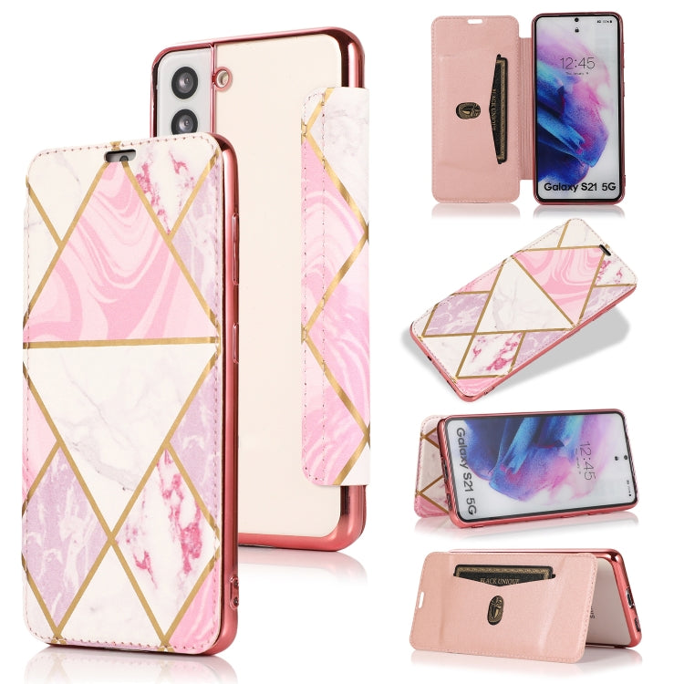 Custodia in pelle a conchiglia orizzontale PU + TPU con placcatura abbronzante con supporto e slot per schede, For Samsung Galaxy S21+ 5G, For Samsung Galaxy S21 5G, For Samsung Galaxy S20 FE, For Samsung Galaxy S20+, For Samsung Galaxy Note9          ...