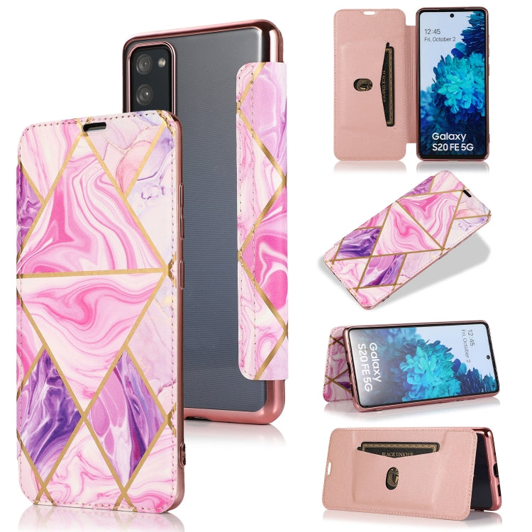 Custodia in pelle a conchiglia orizzontale PU + TPU con placcatura abbronzante con supporto e slot per schede, For Samsung Galaxy S21+ 5G, For Samsung Galaxy S21 5G, For Samsung Galaxy S20 FE, For Samsung Galaxy S20+, For Samsung Galaxy Note9          ...