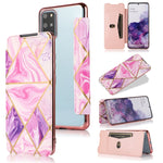 Custodia in pelle a conchiglia orizzontale PU + TPU con placcatura abbronzante con supporto e slot per schede, For Samsung Galaxy S21+ 5G, For Samsung Galaxy S21 5G, For Samsung Galaxy S20 FE, For Samsung Galaxy S20+, For Samsung Galaxy Note9          ...