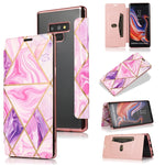 Custodia in pelle a conchiglia orizzontale PU + TPU con placcatura abbronzante con supporto e slot per schede, For Samsung Galaxy S21+ 5G, For Samsung Galaxy S21 5G, For Samsung Galaxy S20 FE, For Samsung Galaxy S20+, For Samsung Galaxy Note9          ...