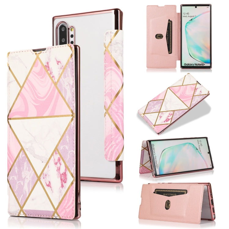 Custodia in pelle a conchiglia orizzontale PU + TPU con placcatura abbronzante con supporto e slot per schede, For Samsung Galaxy Note20 Ultra, For Samsung Galaxy Note10+, For Samsung Galaxy S10, For Samsung Galaxy A71, For Samsung Galaxy S9           ...