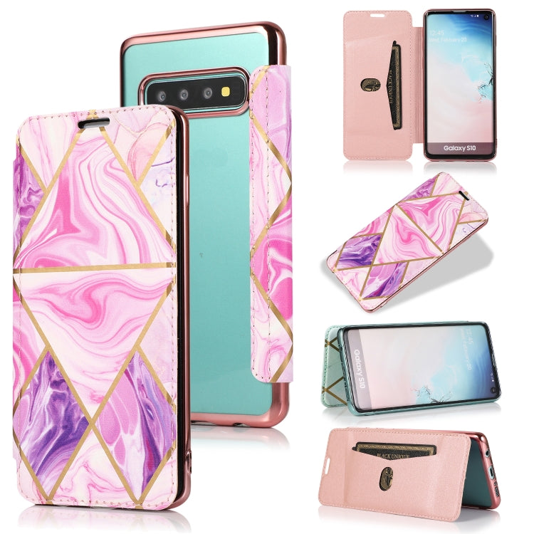 Custodia in pelle a conchiglia orizzontale PU + TPU con placcatura abbronzante con supporto e slot per schede, For Samsung Galaxy Note20 Ultra, For Samsung Galaxy Note10+, For Samsung Galaxy S10, For Samsung Galaxy A71, For Samsung Galaxy S9           ...