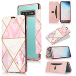Custodia in pelle a conchiglia orizzontale PU + TPU con placcatura abbronzante con supporto e slot per schede, For Samsung Galaxy Note20 Ultra, For Samsung Galaxy Note10+, For Samsung Galaxy S10, For Samsung Galaxy A71, For Samsung Galaxy S9           ...