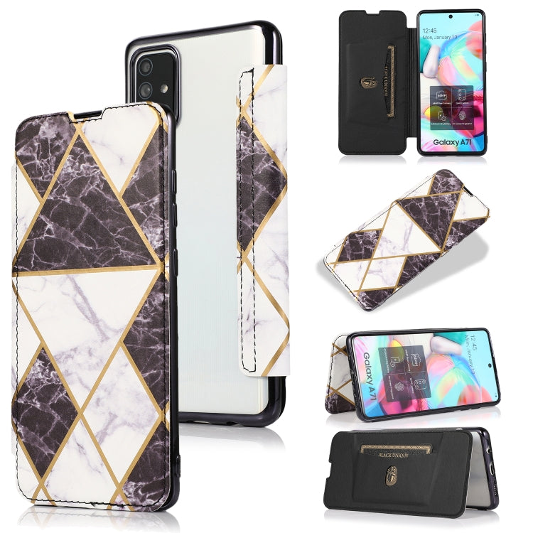 Custodia in pelle a conchiglia orizzontale PU + TPU con placcatura abbronzante con supporto e slot per schede, For Samsung Galaxy Note20 Ultra, For Samsung Galaxy Note10+, For Samsung Galaxy S10, For Samsung Galaxy A71, For Samsung Galaxy S9           ...