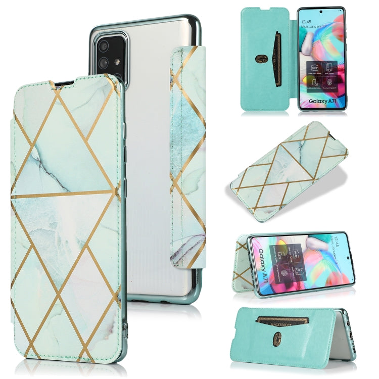 Custodia in pelle a conchiglia orizzontale PU + TPU con placcatura abbronzante con supporto e slot per schede, For Samsung Galaxy Note20 Ultra, For Samsung Galaxy Note10+, For Samsung Galaxy S10, For Samsung Galaxy A71, For Samsung Galaxy S9           ...