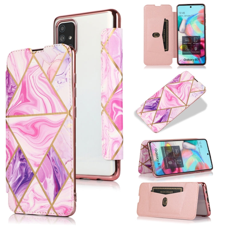 Custodia in pelle a conchiglia orizzontale PU + TPU con placcatura abbronzante con supporto e slot per schede, For Samsung Galaxy Note20 Ultra, For Samsung Galaxy Note10+, For Samsung Galaxy S10, For Samsung Galaxy A71, For Samsung Galaxy S9           ...
