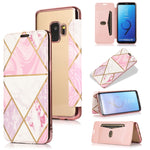 Custodia in pelle a conchiglia orizzontale PU + TPU con placcatura abbronzante con supporto e slot per schede, For Samsung Galaxy Note20 Ultra, For Samsung Galaxy Note10+, For Samsung Galaxy S10, For Samsung Galaxy A71, For Samsung Galaxy S9           ...