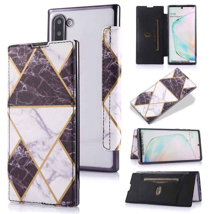 Custodia in pelle a conchiglia orizzontale PU + TPU con placcatura abbronzante con supporto e slot per schede, For Samsung Galaxy Note20 Ultra, For Samsung Galaxy Note10+, For Samsung Galaxy S10, For Samsung Galaxy A71, For Samsung Galaxy S9           ...