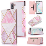 Custodia in pelle a conchiglia orizzontale PU + TPU con placcatura abbronzante con supporto e slot per schede, For Samsung Galaxy Note20 Ultra, For Samsung Galaxy Note10+, For Samsung Galaxy S10, For Samsung Galaxy A71, For Samsung Galaxy S9           ...