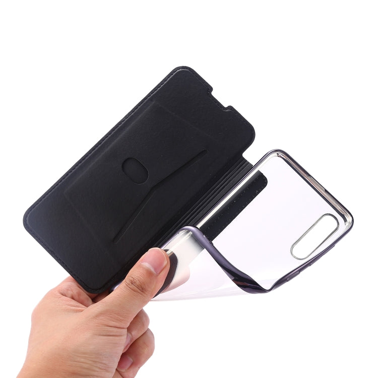 Custodia in pelle a conchiglia orizzontale PU + TPU con placcatura abbronzante con supporto e slot per schede, For Samsung Galaxy A50, For Samsung Galaxy S8, For Samsung Galaxy S9+, For Samsung Galaxy A20 / A30, For Samsung Galaxy S10e                 ...