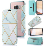 Custodia in pelle a conchiglia orizzontale PU + TPU con placcatura abbronzante con supporto e slot per schede, For Samsung Galaxy A50, For Samsung Galaxy S8, For Samsung Galaxy S9+, For Samsung Galaxy A20 / A30, For Samsung Galaxy S10e                 ...