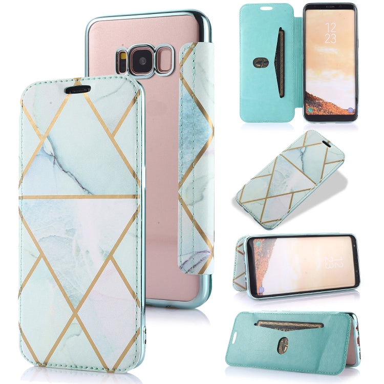 Custodia in pelle a conchiglia orizzontale PU + TPU con placcatura abbronzante con supporto e slot per schede, For Samsung Galaxy A50, For Samsung Galaxy S8, For Samsung Galaxy S9+, For Samsung Galaxy A20 / A30, For Samsung Galaxy S10e                 ...