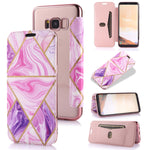 Custodia in pelle a conchiglia orizzontale PU + TPU con placcatura abbronzante con supporto e slot per schede, For Samsung Galaxy A50, For Samsung Galaxy S8, For Samsung Galaxy S9+, For Samsung Galaxy A20 / A30, For Samsung Galaxy S10e                 ...