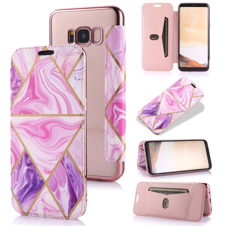 Custodia in pelle a conchiglia orizzontale PU + TPU con placcatura abbronzante con supporto e slot per schede, For Samsung Galaxy A50, For Samsung Galaxy S8, For Samsung Galaxy S9+, For Samsung Galaxy A20 / A30, For Samsung Galaxy S10e                 ...