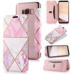 Custodia in pelle a conchiglia orizzontale PU + TPU con placcatura abbronzante con supporto e slot per schede, For Samsung Galaxy A50, For Samsung Galaxy S8, For Samsung Galaxy S9+, For Samsung Galaxy A20 / A30, For Samsung Galaxy S10e                 ...