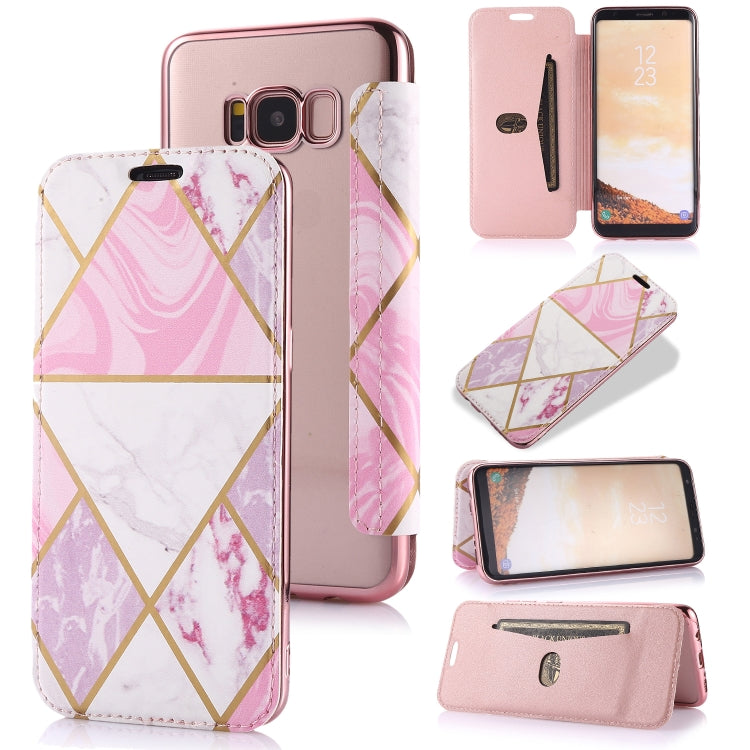 Custodia in pelle a conchiglia orizzontale PU + TPU con placcatura abbronzante con supporto e slot per schede, For Samsung Galaxy A50, For Samsung Galaxy S8, For Samsung Galaxy S9+, For Samsung Galaxy A20 / A30, For Samsung Galaxy S10e                 ...