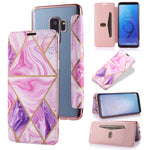 Custodia in pelle a conchiglia orizzontale PU + TPU con placcatura abbronzante con supporto e slot per schede, For Samsung Galaxy A50, For Samsung Galaxy S8, For Samsung Galaxy S9+, For Samsung Galaxy A20 / A30, For Samsung Galaxy S10e                 ...