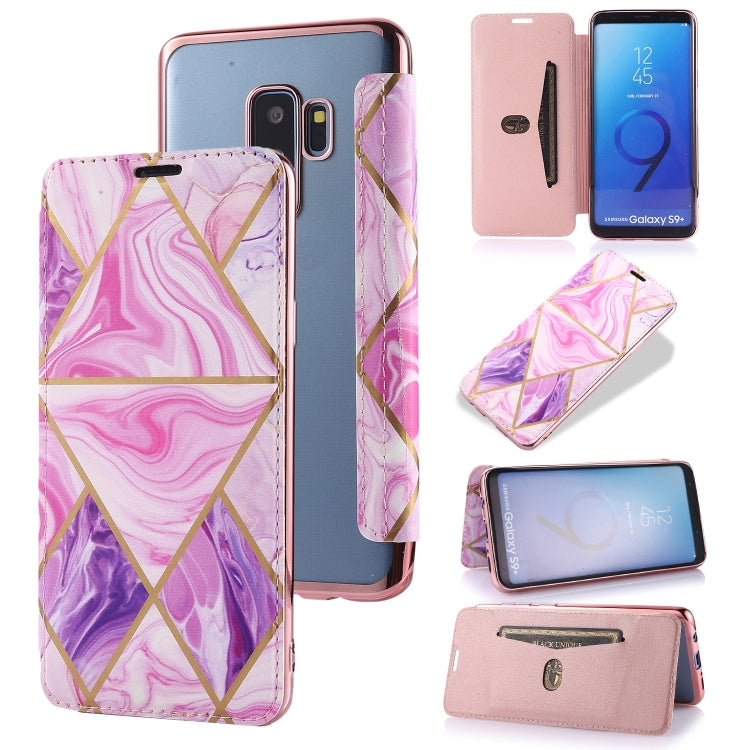 Custodia in pelle a conchiglia orizzontale PU + TPU con placcatura abbronzante con supporto e slot per schede, For Samsung Galaxy A50, For Samsung Galaxy S8, For Samsung Galaxy S9+, For Samsung Galaxy A20 / A30, For Samsung Galaxy S10e                 ...