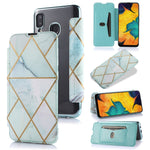 Custodia in pelle a conchiglia orizzontale PU + TPU con placcatura abbronzante con supporto e slot per schede, For Samsung Galaxy A50, For Samsung Galaxy S8, For Samsung Galaxy S9+, For Samsung Galaxy A20 / A30, For Samsung Galaxy S10e                 ...