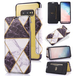 Custodia in pelle a conchiglia orizzontale PU + TPU con placcatura abbronzante con supporto e slot per schede, For Samsung Galaxy A50, For Samsung Galaxy S8, For Samsung Galaxy S9+, For Samsung Galaxy A20 / A30, For Samsung Galaxy S10e                 ...