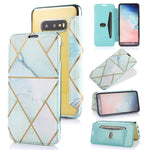 Custodia in pelle a conchiglia orizzontale PU + TPU con placcatura abbronzante con supporto e slot per schede, For Samsung Galaxy A50, For Samsung Galaxy S8, For Samsung Galaxy S9+, For Samsung Galaxy A20 / A30, For Samsung Galaxy S10e                 ...