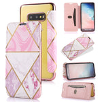 Custodia in pelle a conchiglia orizzontale PU + TPU con placcatura abbronzante con supporto e slot per schede, For Samsung Galaxy A50, For Samsung Galaxy S8, For Samsung Galaxy S9+, For Samsung Galaxy A20 / A30, For Samsung Galaxy S10e                 ...