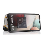 Custodia in pelle a conchiglia orizzontale PU + TPU con placcatura abbronzante con supporto e slot per schede, For Samsung Galaxy A12 / A42 5G
