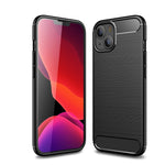 Custodia TPU in fibra di carbonio per smartphone compatibili
