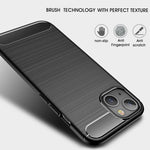Custodia TPU in fibra di carbonio per smartphone compatibili