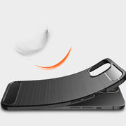 Custodia in TPU in fibra di carbonio con trama spazzolata, For Motorola Moto G Stylus 2021 5G, For iPhone 13, For iPhone 13 mini, For iPhone 13 Pro, For iPhone 13 Pro Max