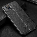 Custodia TPU antiurto con texture Litchi per smartphone compatibi