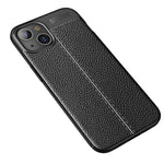 Custodia TPU antiurto con texture Litchi per smartphone compatibi