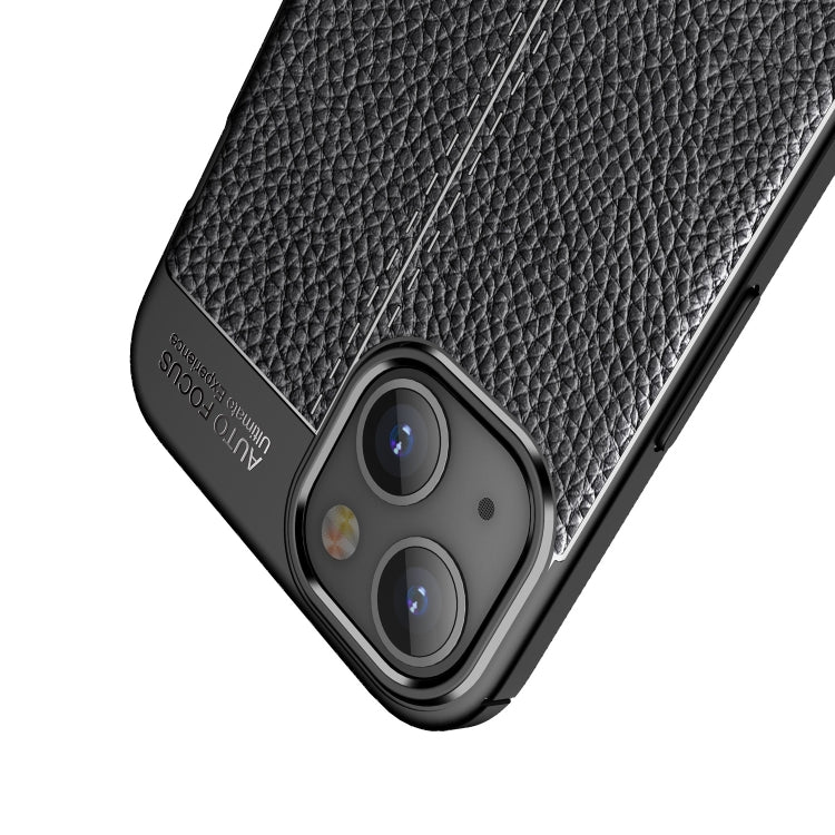 Custodia TPU antiurto con texture Litchi per smartphone compatibi