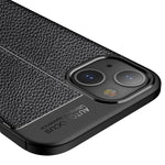Custodia TPU antiurto con texture Litchi per smartphone compatibi