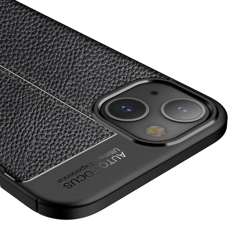 Custodia TPU antiurto con texture Litchi per smartphone compatibi