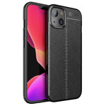 Custodia TPU antiurto con texture Litchi per smartphone compatibi