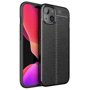 Custodia antiurto in TPU con texture Litchi, For iPhone 13 mini, For iPhone 13 Pro, For iPhone 13 Pro Max, For iPhone 13, For vivo Y73 5G