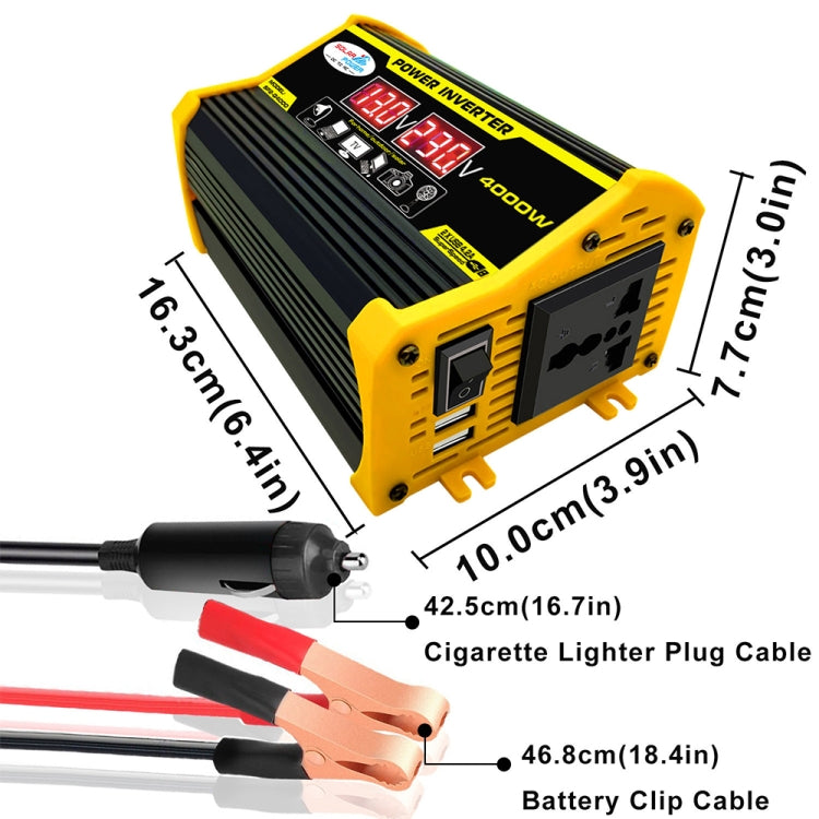 Inverter di alimentazione per auto da 12 V a 220 V da 300 W di seconda generazione Legend, 12V to 220V