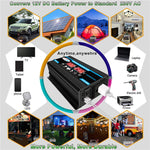 Tang II Generazione 12V a 110V 300W Inverter per auto, 12V to 110V