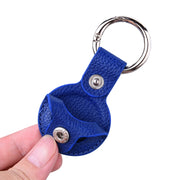 Custodia protettiva in pelle con texture Litchi con portachiavi per AirTag