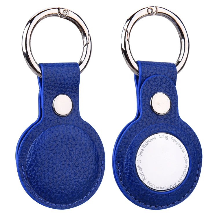 Custodia in pelle con portachiavi per AirTag Apple