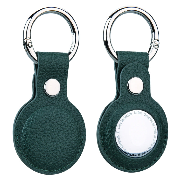 Custodia in pelle con portachiavi per AirTag Apple